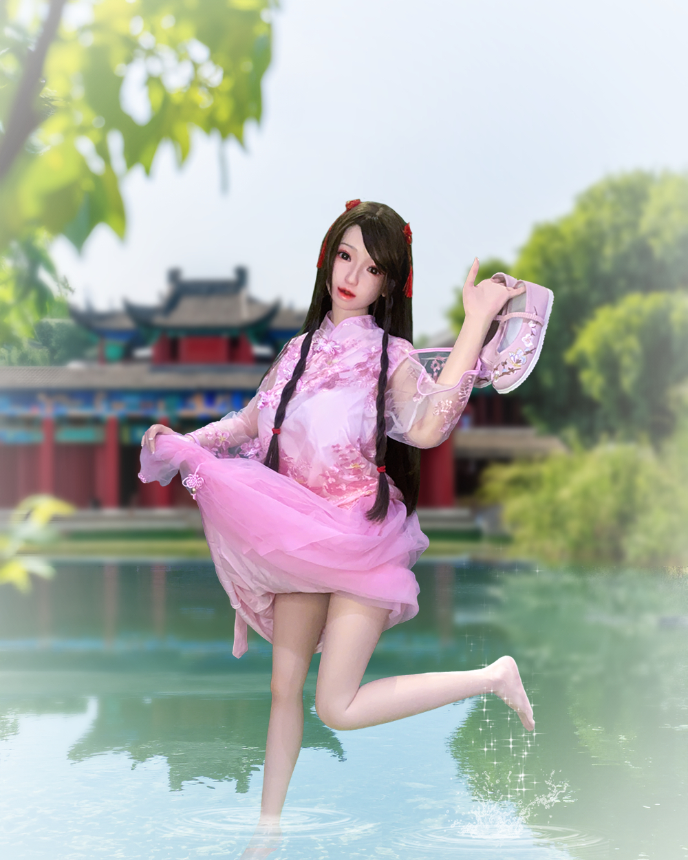 喬可麗穿漢服踩水.jpg
